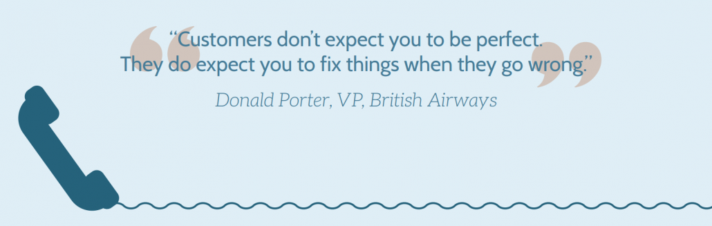 Customer experience thinking Donald Porter quote