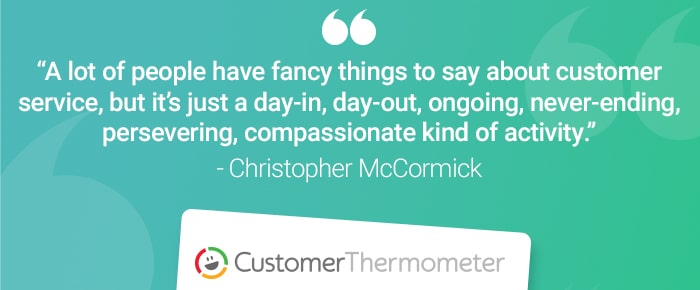 Customer Thermometer Service Desk Quote Christopher McCormick service desk customer thermometer quote christopher mccormick