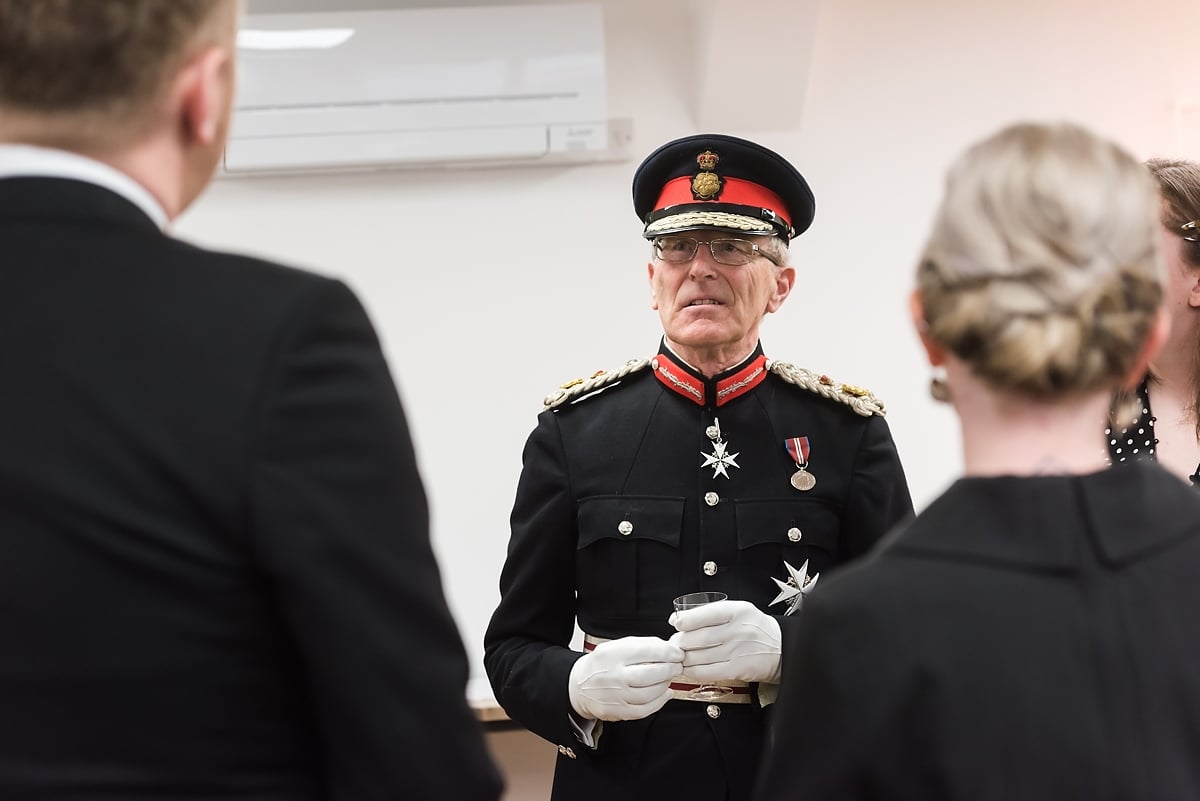 Customer Thermometer queen's award reception lord lieutenant