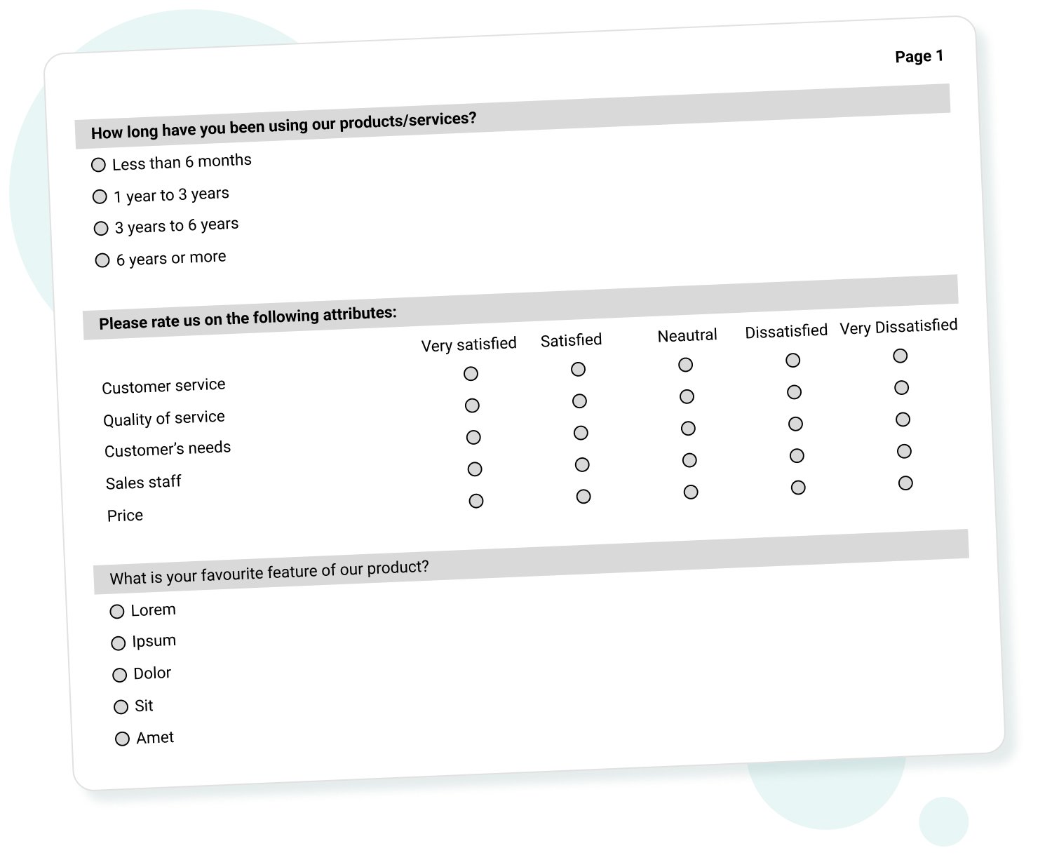 Feedback emails