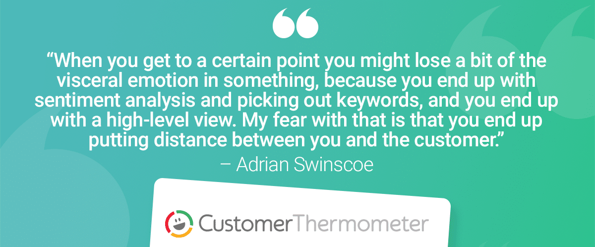 Adrian Swinscoe NPS CSAT quote