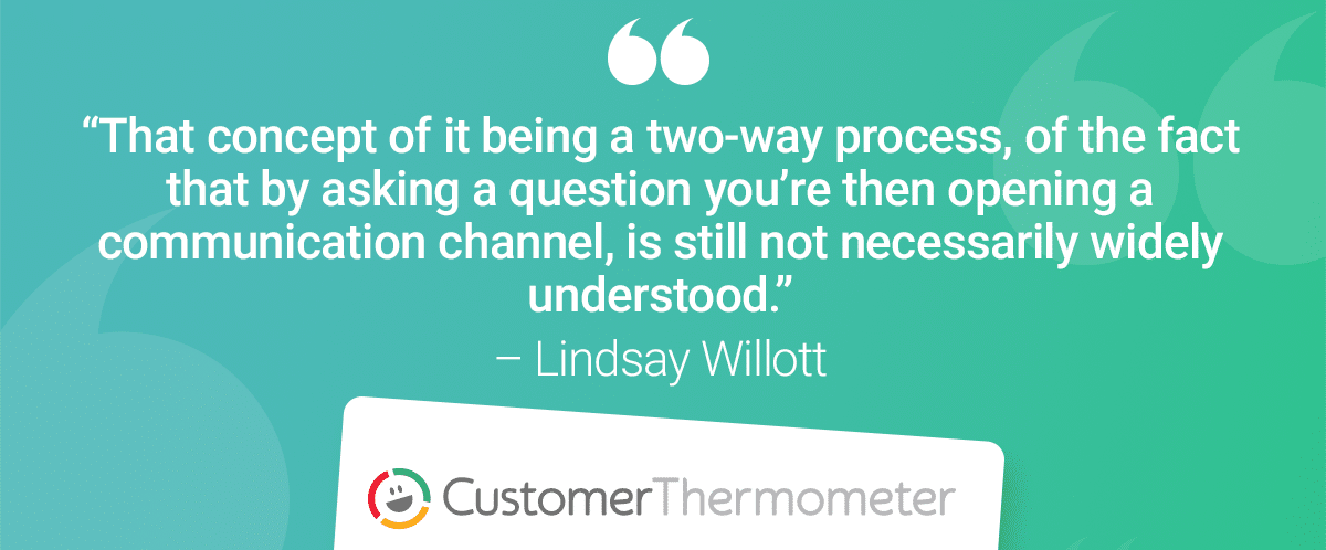 NPS CSAT Lindsay Willott two-way communication
