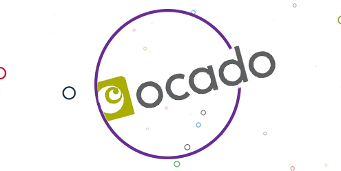 Ocado logo in circle
