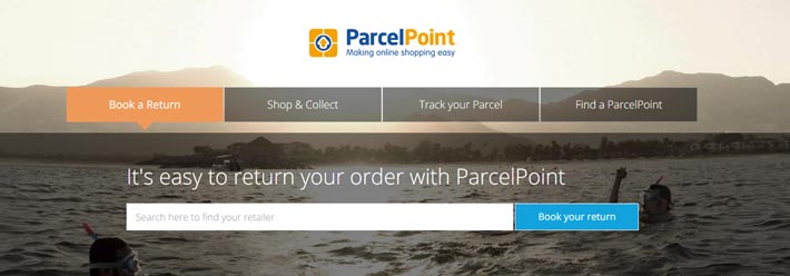 The ParcelPint website