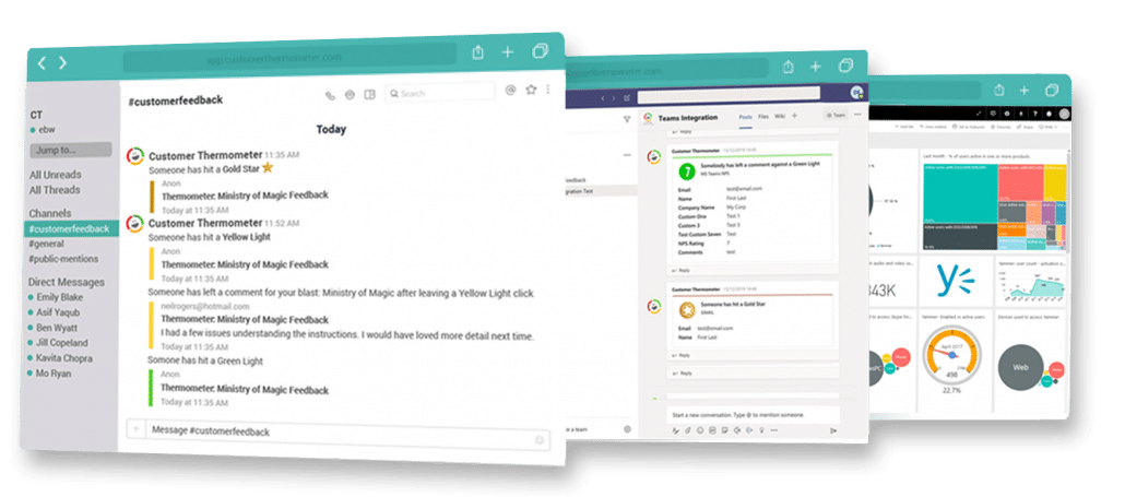 slack powerbi teams customer satisfaction survey