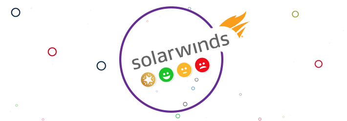 Solarwinds logo with Customer Thermometer icons