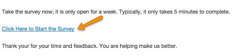 There is a much better way to ask for feedback Traditional survey prompt
