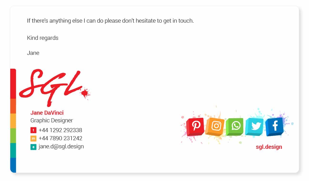 cool email signature examples