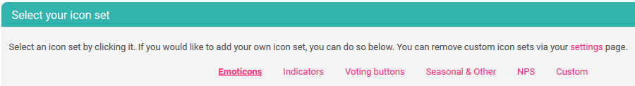 email survey response icon sets