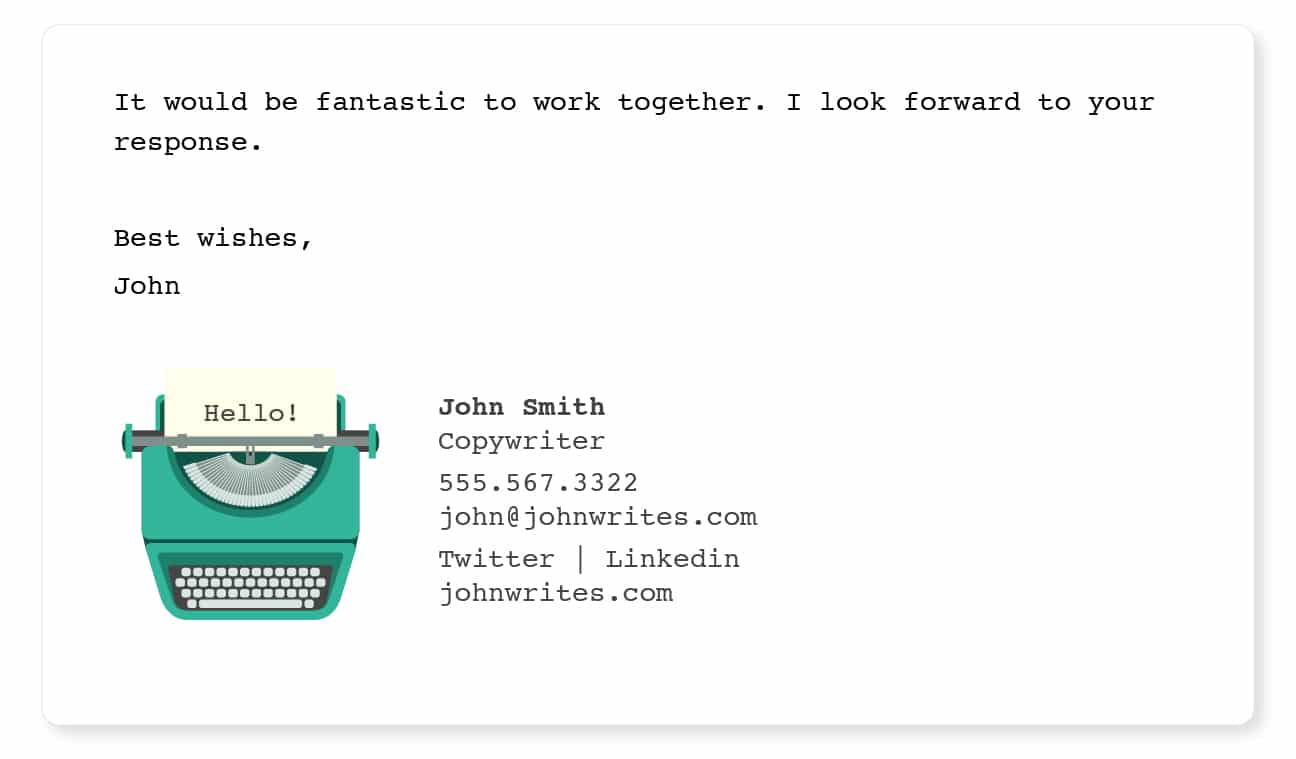 engaging email signatures long
