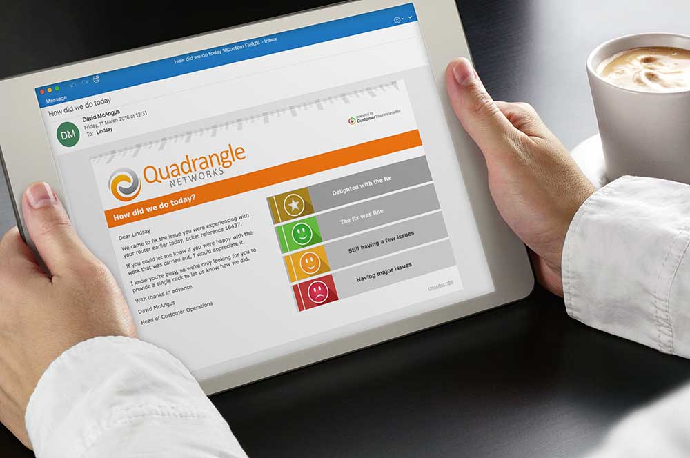 example survey questions ticket rating survey