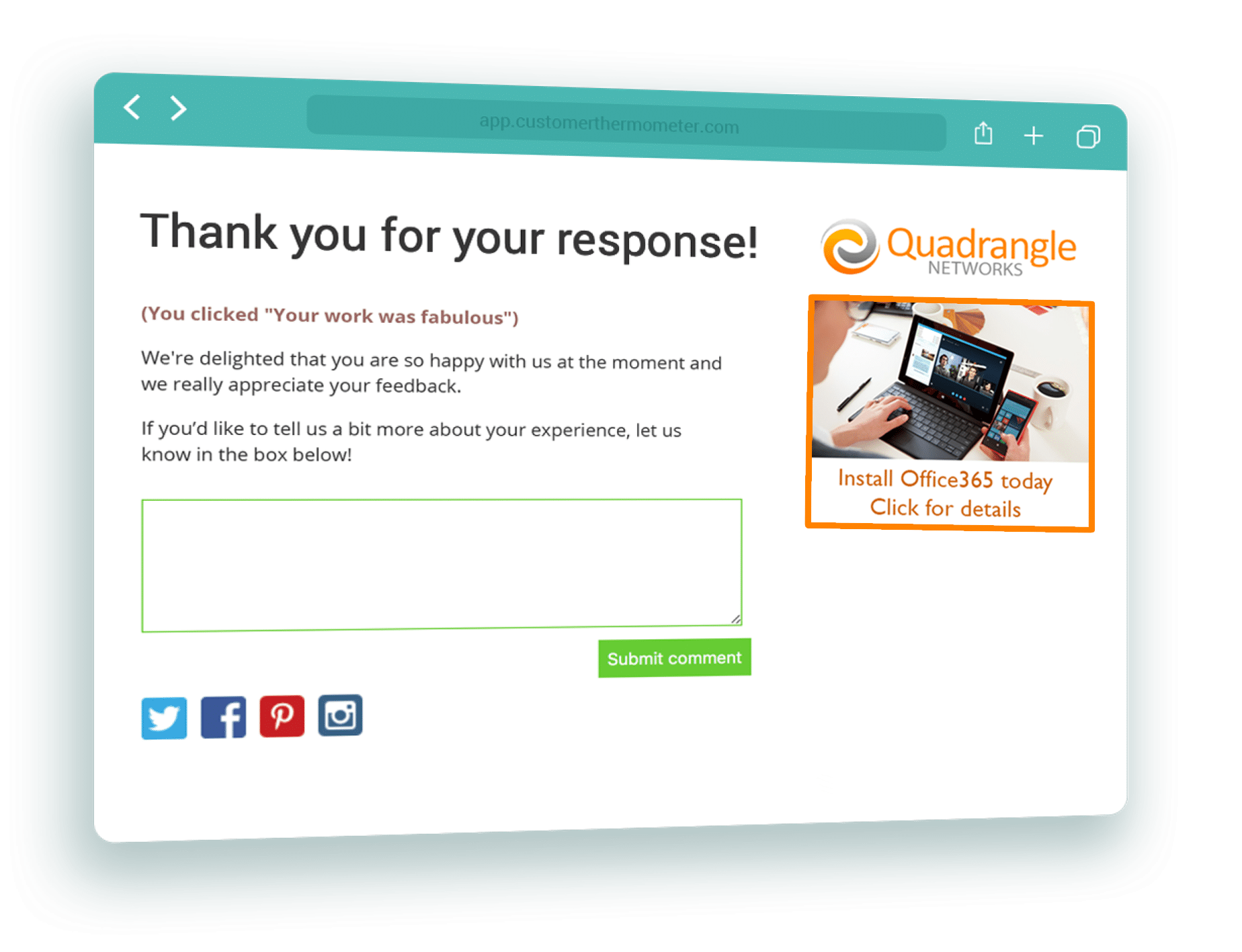 quadrangle connectwise landing page example