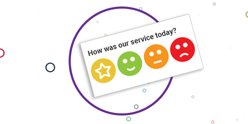 How was our service today with four icons