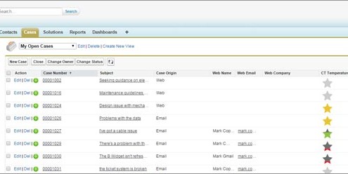 generate Salesforce Case satisfaction ratings
