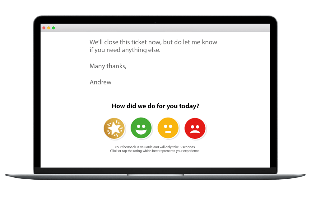 servicenow customer signature feedback example