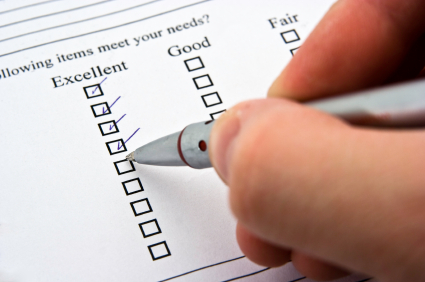 Customer service survey